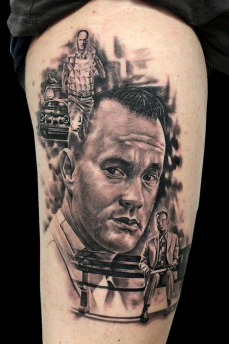 Tattoos - Forrest Gump portrait (Tom Hanks) - 100520
